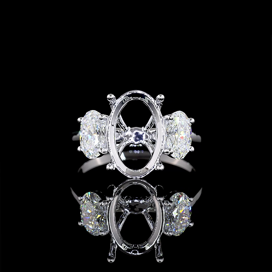 3 Steine 3.74 ct