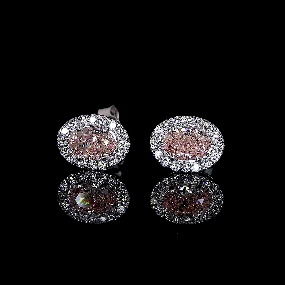 Halo Studs 1.35 ct