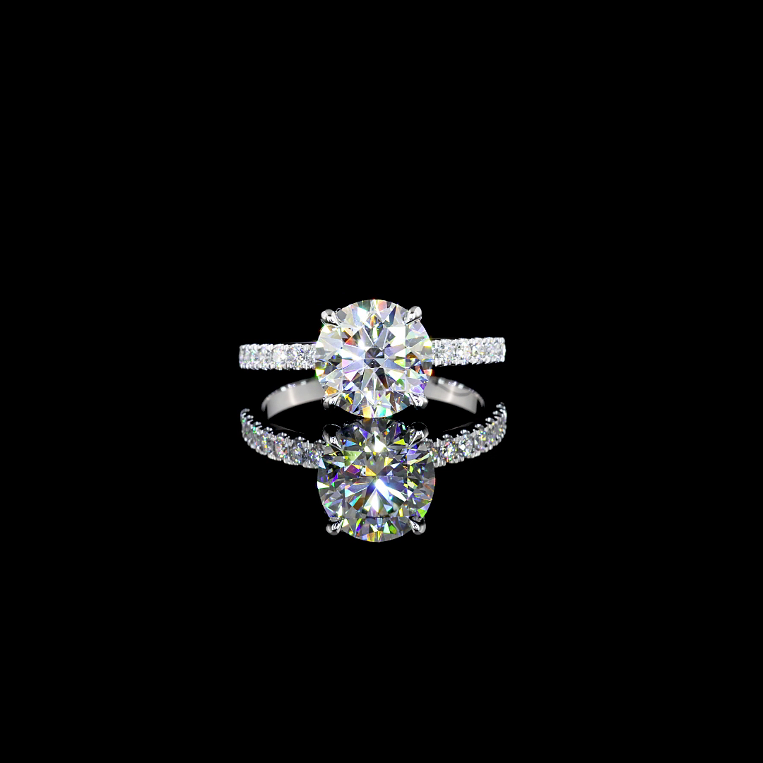 Verdeckte Fassung 2.46 ct
