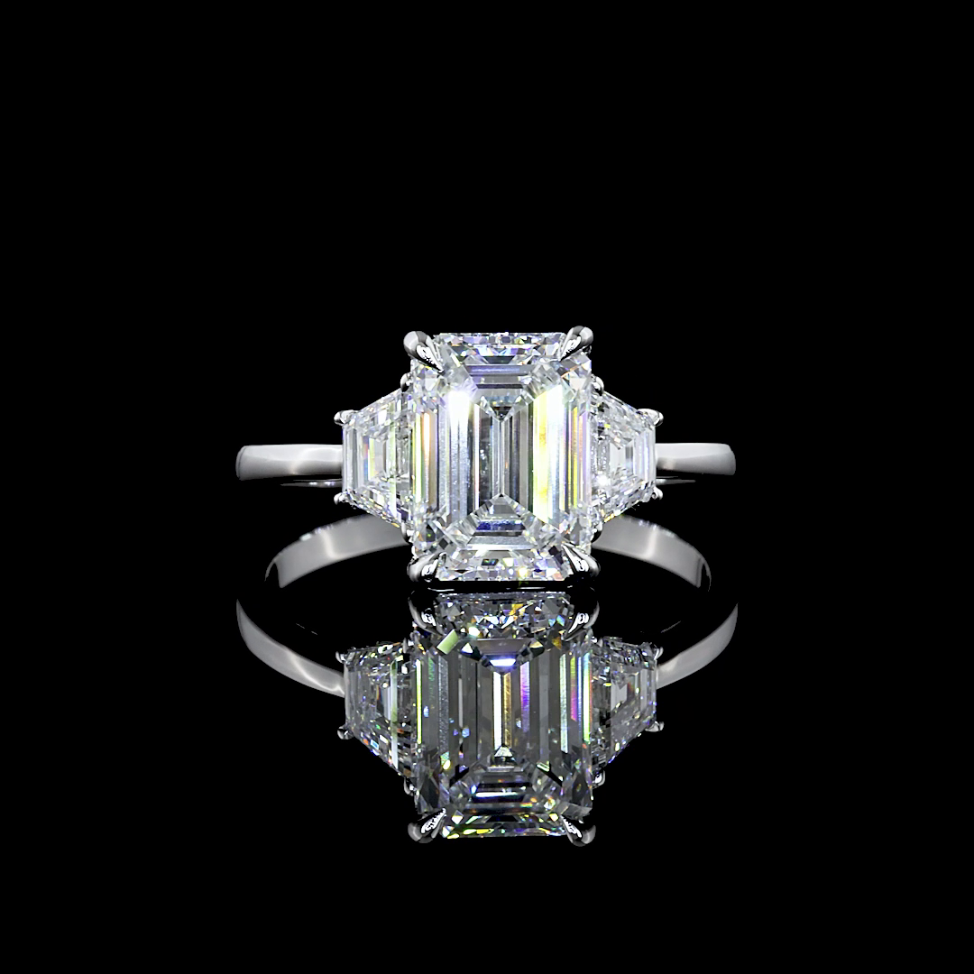 3 Steine 6.23 ct
