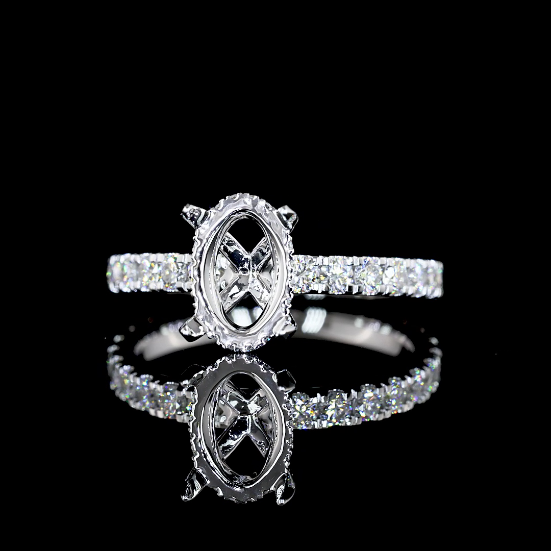 Verdeckte Fassung 2.18 ct