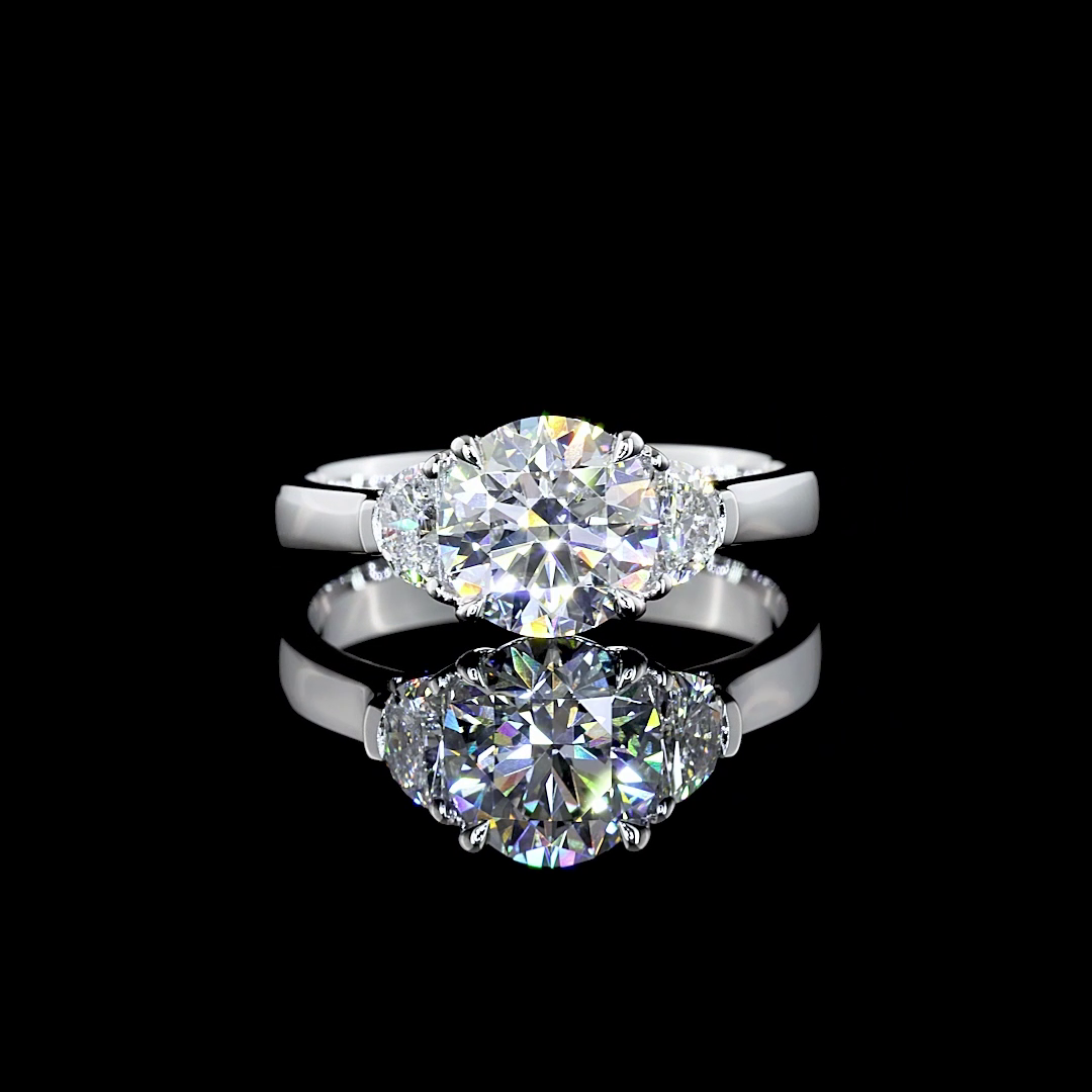 3 Steine 5.24 ct