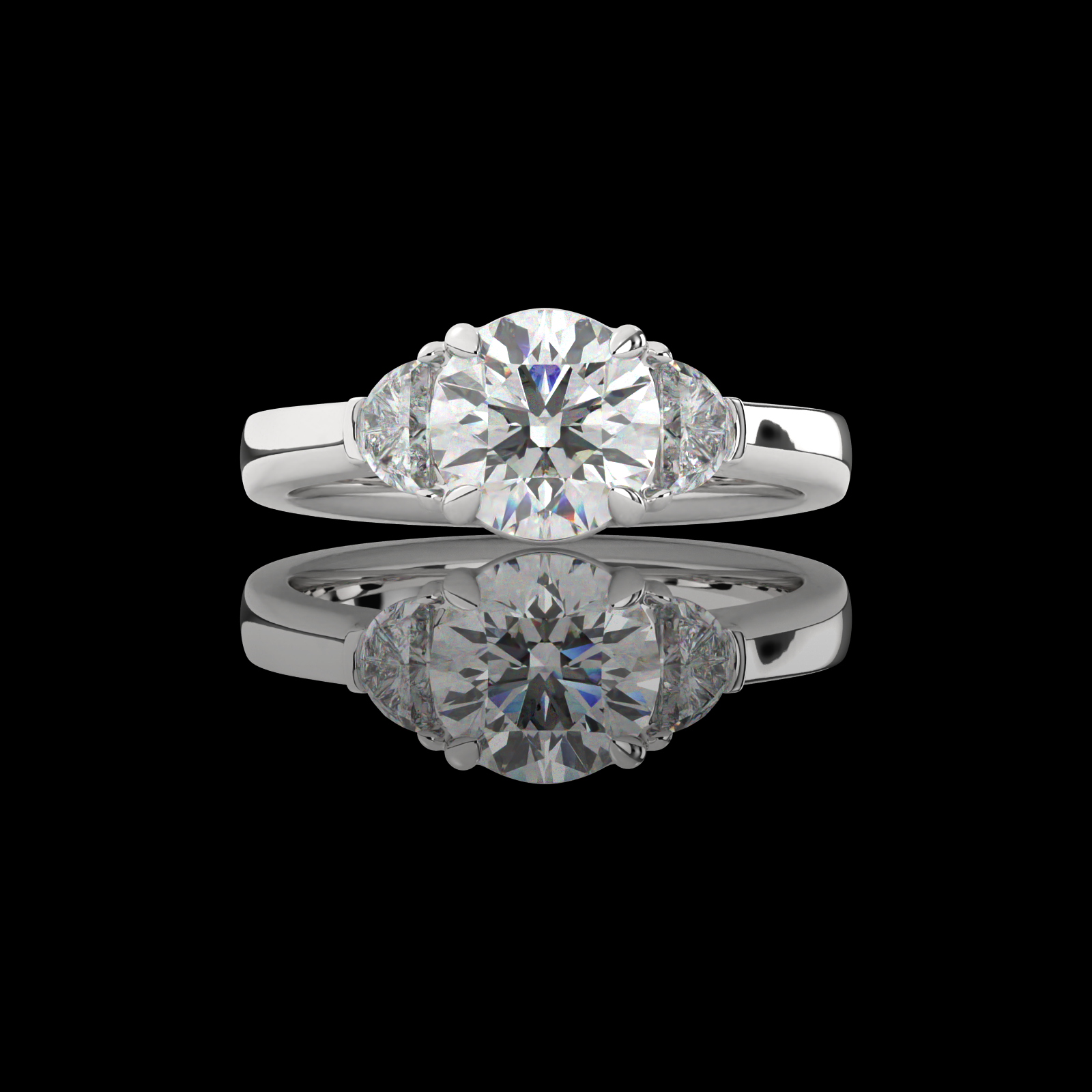 3 Steine 2.39 ct